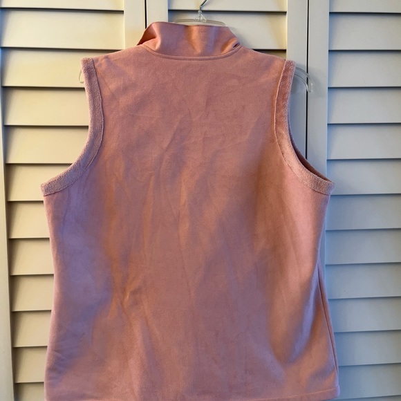 Orvis Sporting Traditions Pink suede-like vest womens M. Very soft - Picture 2 of 9